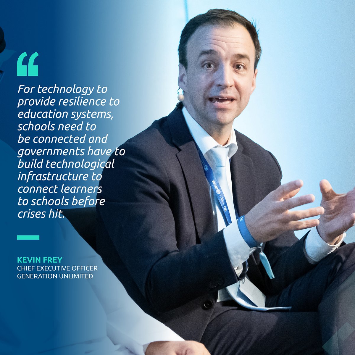 Speaking about the importance of building resilience for #education in the face of #climatechange, Dr. Kevin Frey, CEO of @GenUnlimited_ highlighted the importance of investing in #technological infrastructure to ensure continuous #connectivity for #learners and to mitigate…