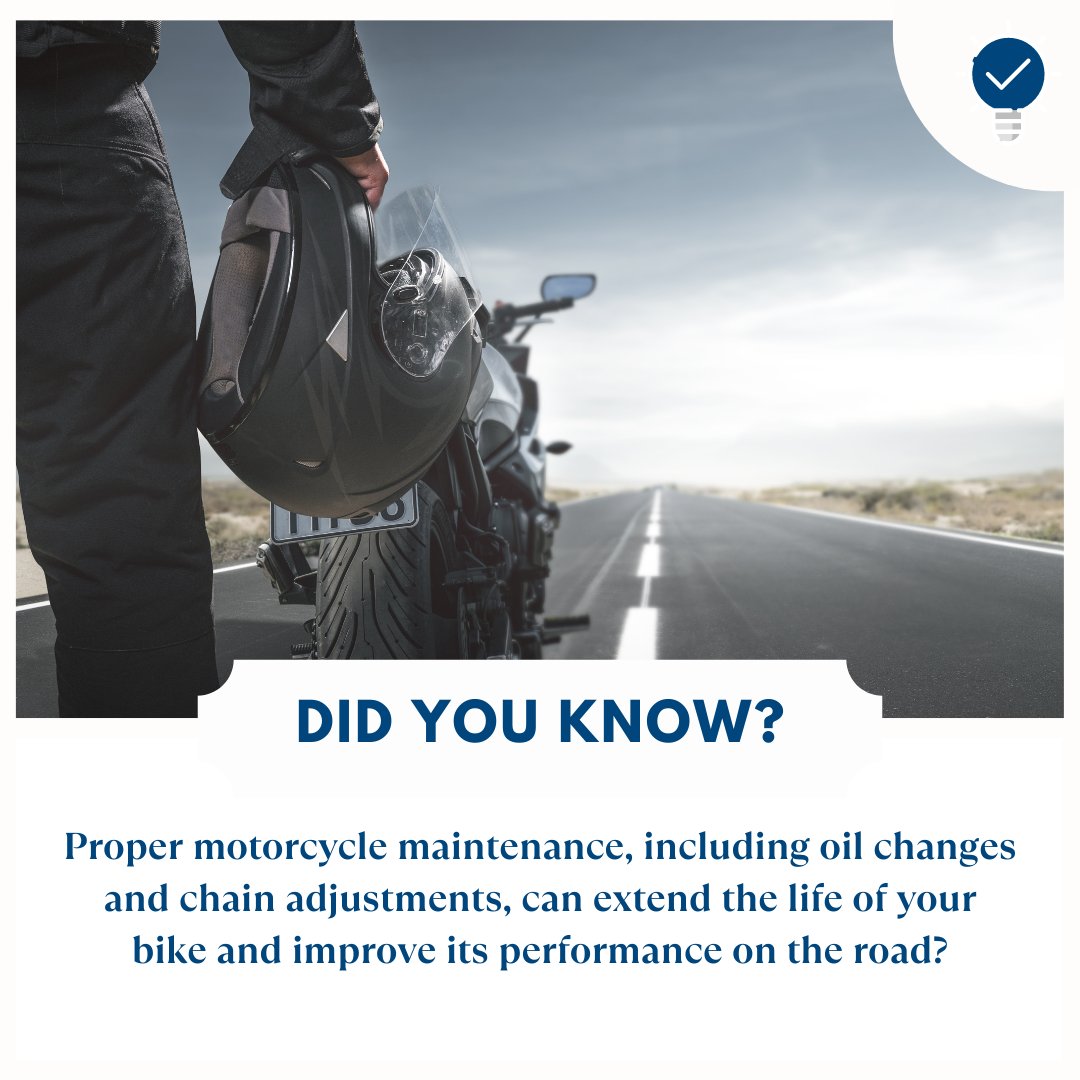 Maximize your motorcycle's potential with proper maintenance! Regular oil changes and chain adjustments not only extend its lifespan but also enhance on-road performance 💼

Need assistance with motorcycle accidents? Reach out to us:

📞 (310) 640-1200
🌐 srlawyers.com