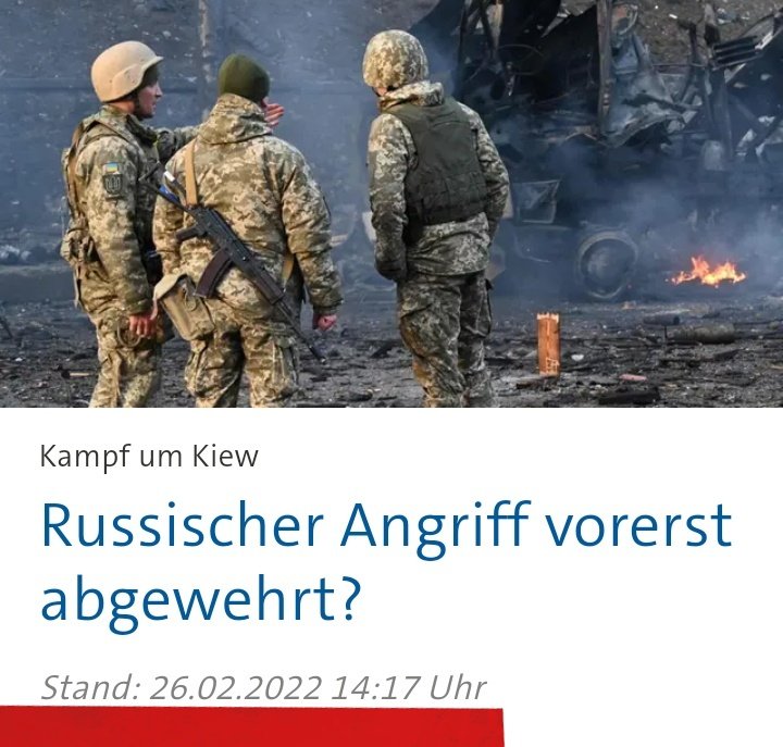 🇷🇺Narrativ von #Russland -Verbündeten wie #fckAfD / #Wagenknecht / #SPD :
'Mehr Waffen für die #Ukraine bringen nichts!' DOCH‼️

Die Schlacht von #Kyiv konnte nur mit MEHR WAFFEN gewonnen werden!
Sonst hätte #Russland gesiegt, der 🇺🇦 ALLES geraubt & stünde jetzt an der 🇵🇱Grenze!!