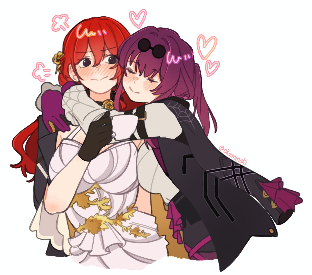 'Your hair is so pretty and red
Baby, baby, you're really the best'

Commission for @altair4lopez 
#kafhime