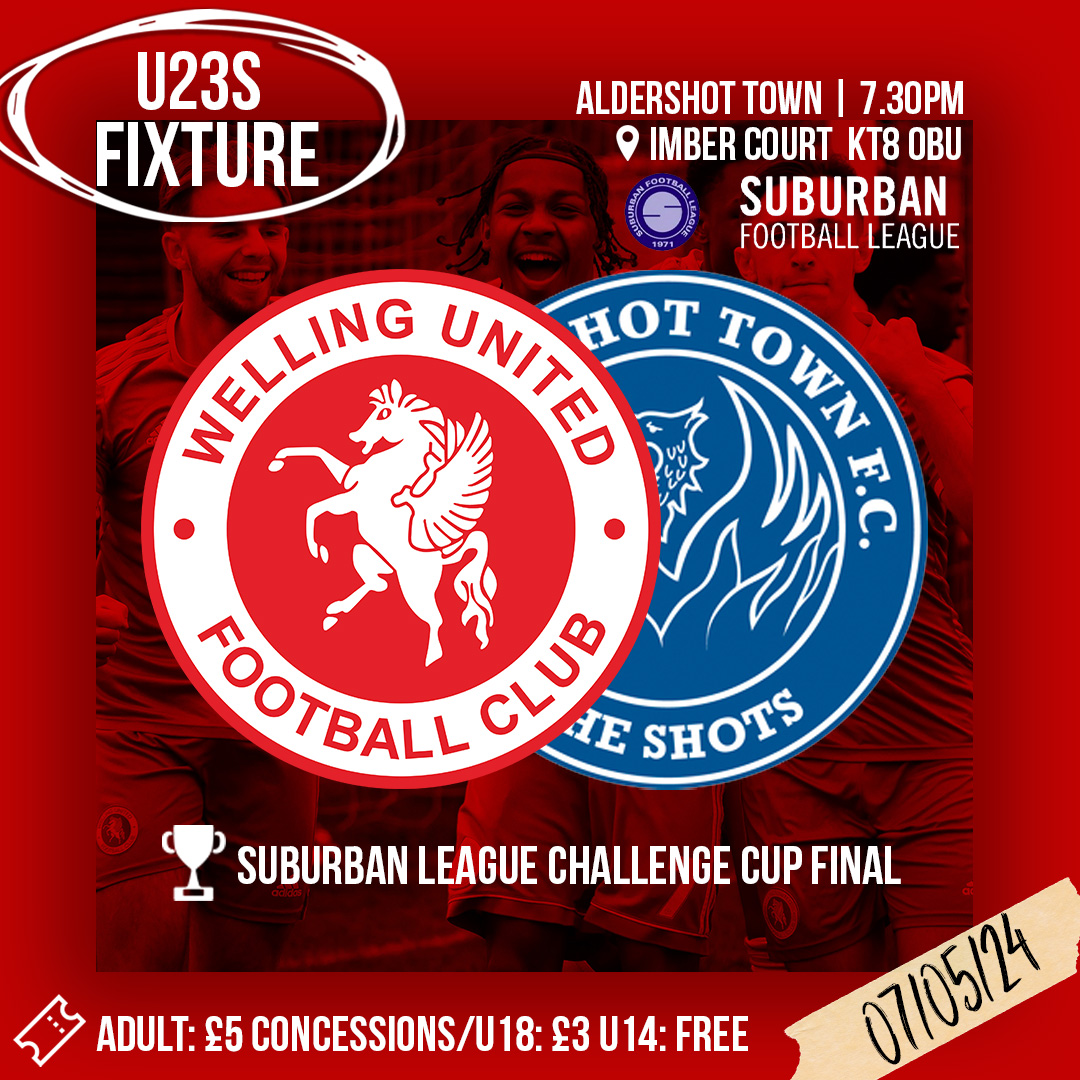 There's one last dance for our U23s! 🕺 Support the lads in the Suburban Football League Challenge Cup Final at @MetPoliceFC's Imber Court on Tuesday, May 7th! 🏆 #wearewings