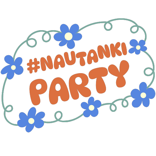 It's a #Nautanki 🧹🧹🧹 party.