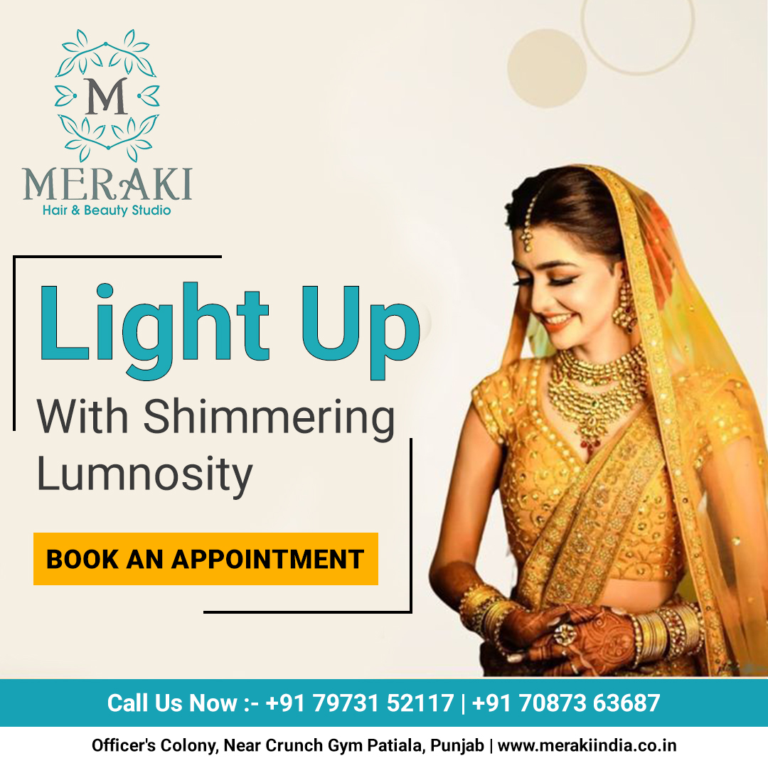 Book your appointment
+91 79731 52117 | +91 70873 63687
Visit at: Officer's Colony, Near Crunch Gym Patiala
#hairoffers #offer #haircare #partymakeup #partyfacial #meraki #hairsservices #hair #haircoloring #hairsmoothening #besthair #keratintreatment #hairtreatment #patialasuit