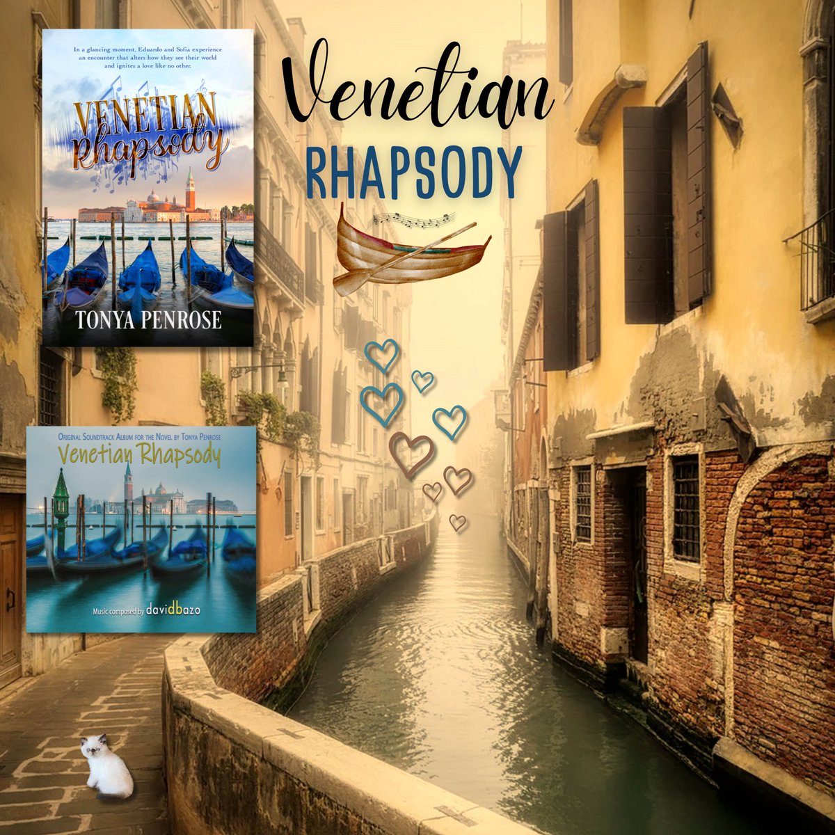 Meet Sofia and Eduardo in the City of Love, where destiny proclaims their reuniting … 🎵🎶 💛 VENETIAN RHAPSODY💛 Imagined by @TonyaWrites and @DavidBazo 📀 davidbazo.bandcamp.com 📘 mybook.to/YzPYEgl #Venice 💘 #romance