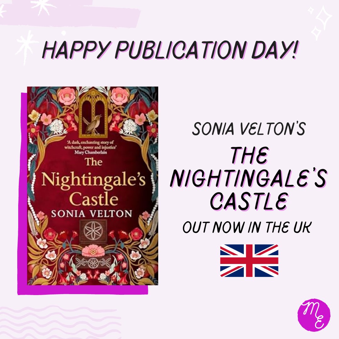 Happy publication day to @Soniavelton and her new novel based on the legend of Countess Báthory, THE NIGHTINGALE'S CASTLE! 🥳