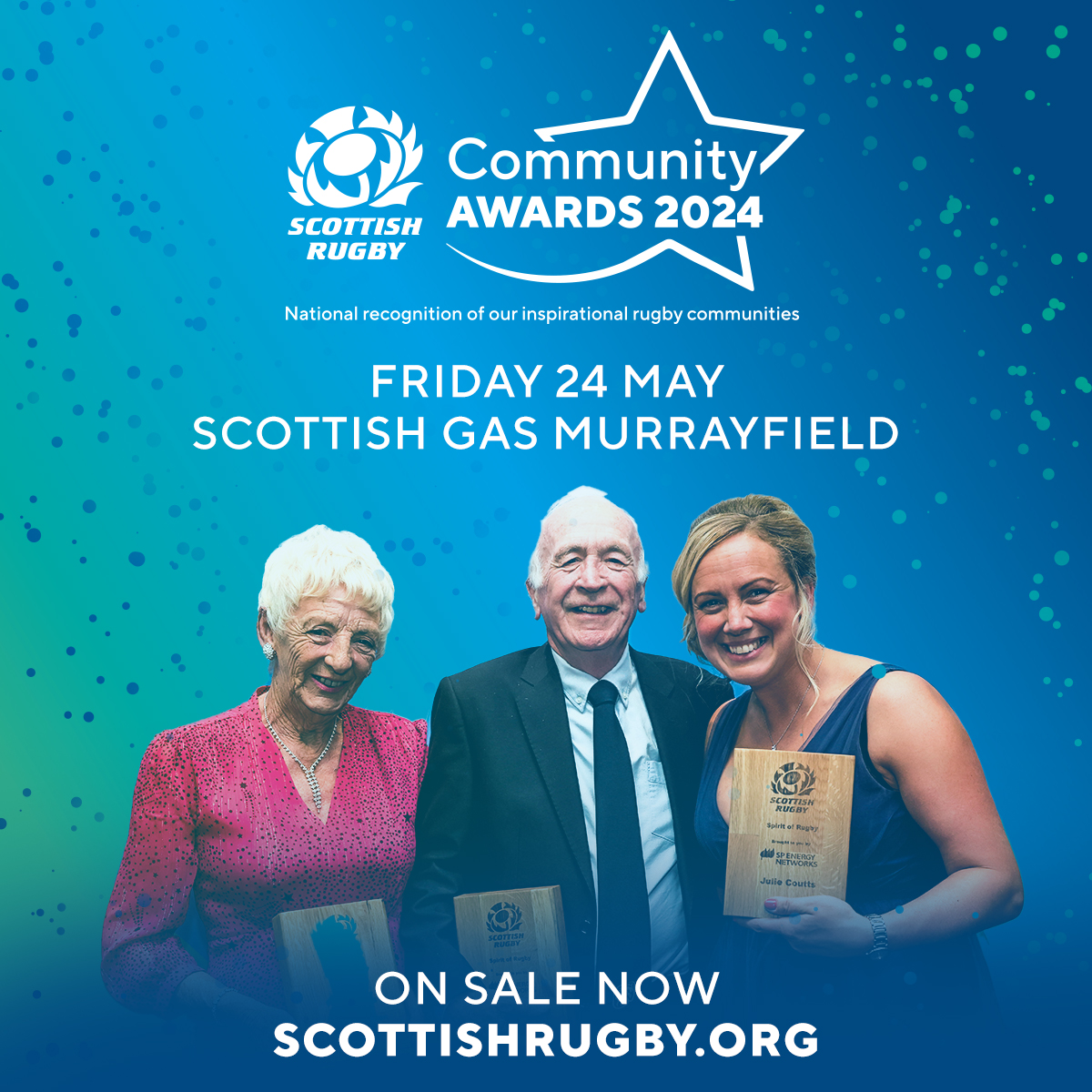 Celebrating our inspirational rugby communities 💫 Places and tables for this year’s Scottish Rugby Community Recognition Awards dinner are available to book now 🍽️ More ➡️ tinyurl.com/6mxd5y9d