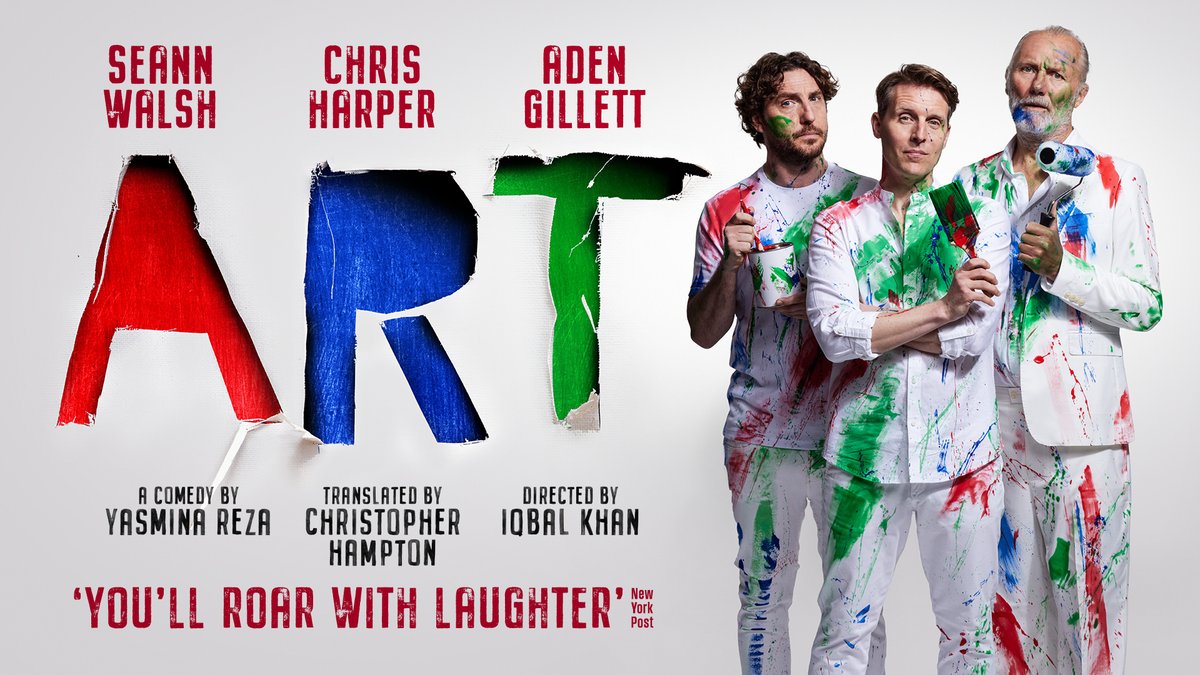 NEW: The smash hit comedy returns starring Seann Walsh, Chris Harper & Aden Gillett. This multi-award winning play is a razor sharp exploration of art, love & friendship that will stay with you long after the curtain falls. 📅 7-12 Oct 🎟️ On sale 10 May bit.ly/4a75vnV