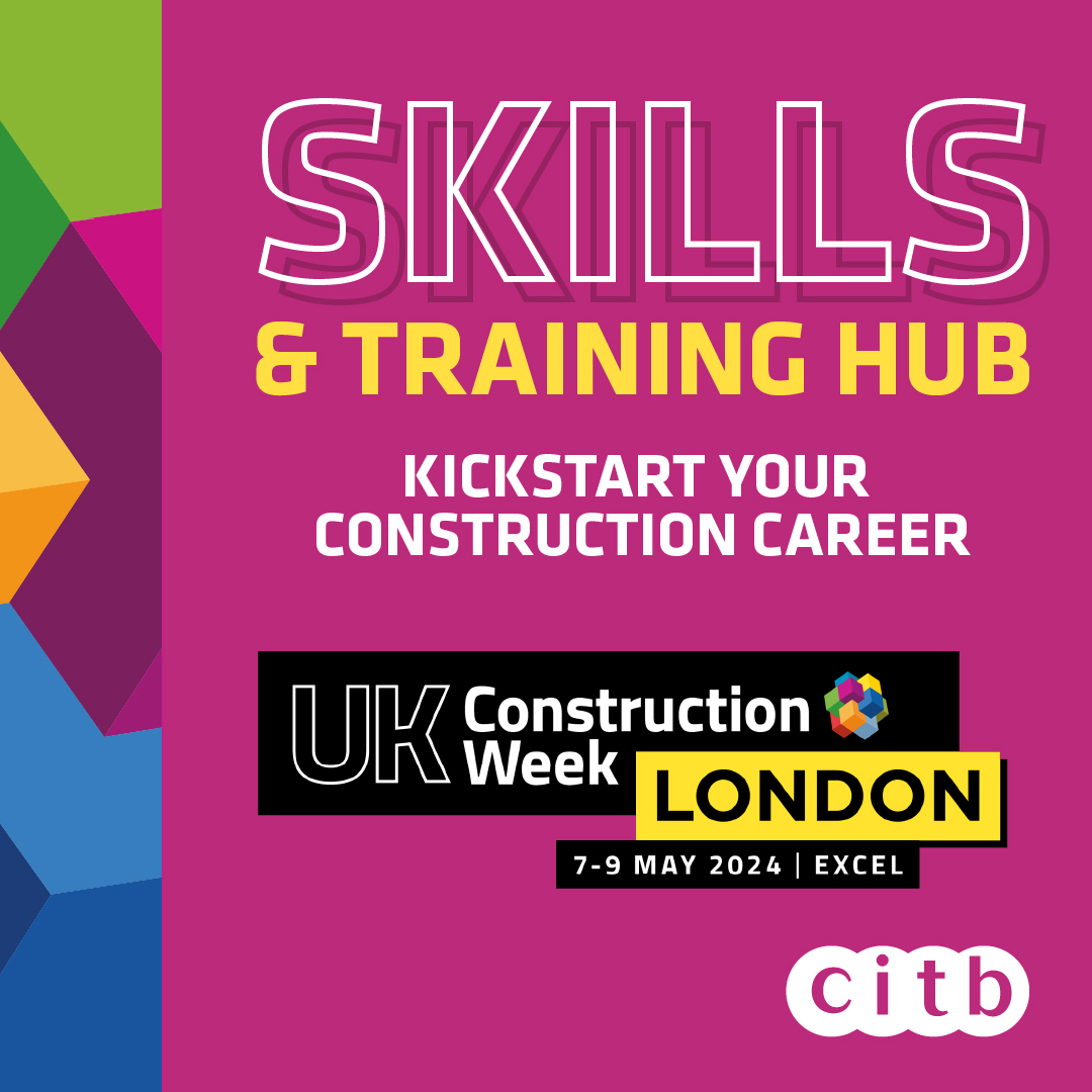 Kickstart your career at UK Construction Week! In a first-time collaboration with the event, 7–9 May #ExCeLLondon, we’re launching a Skills and Training Hub to support #skills development and focus on #careers. Register now: bit.ly/UKCW24register… #UKCW #construction #training