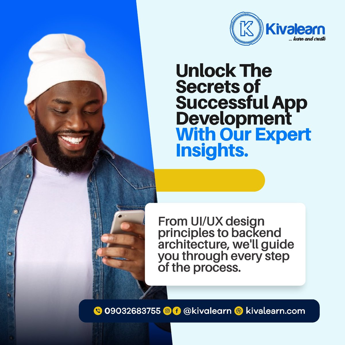 kivahub1's tweet image. Ready to become an app development pro? Join us as we uncover the secrets to successful app creation! From UI/UX design principles to backend architecture, we&apos;ve got you covered every step of the way. 

#Backend #LearnApp #WebDevSkills #CodeTraining #TechLearning  #Benin #edojobs