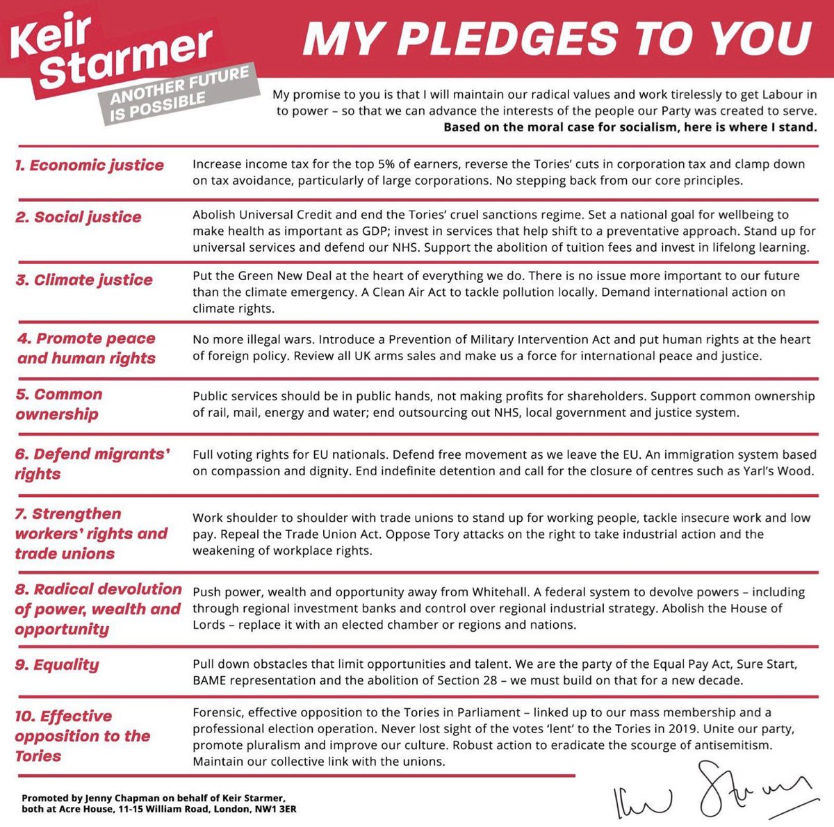 Every single one BROKEN..#StarmerPathologicalLiar🤥
Please indulge in #StarmerLies before🗳️
'Pledge 10'effective opposition #LikudUniparty #LabourLikud #StarmerIsATory 
'I support #Zionism without qualification'- #Starmer 

🗳️#SocialistIndependents #WorkerPartyGB #DontVoteLabour