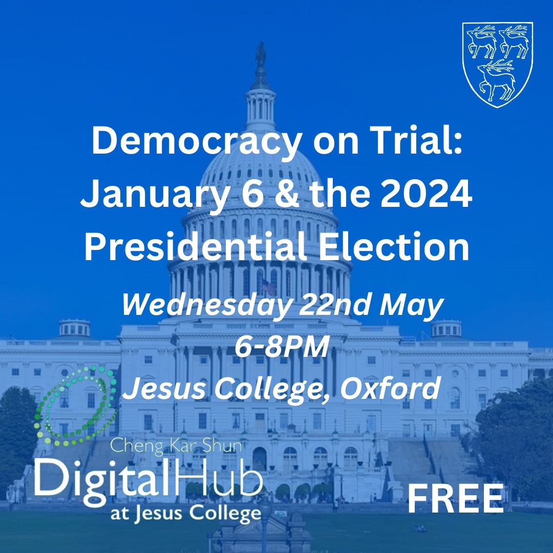 EVENT: College alumnus James Goldston (1986, PPE) produced the Select Committee hearings into the January 6 attack on the US Capitol. He joins us to discuss the hearings & why they remain central to the future of US politics. Everyone welcome. Bookings 👇 ow.ly/ZVC150Rsa73