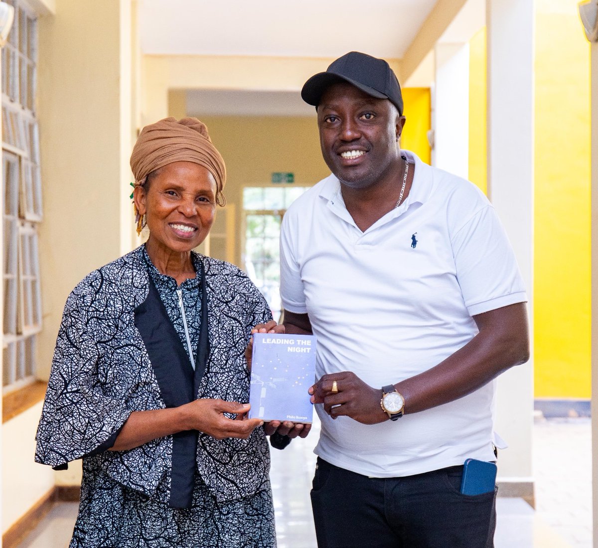 Excited to receive ‘Leading the Night’ authored by Philo Ikonya, a renowned writer, journalist, human rights activist. She also wrote a poem dedicated to my mum titled ‘Mother’s Degree’, I will share it soon!