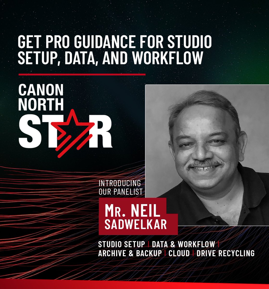 Introducing Neil Sadwelker, the Canon North Star panellist. He is your go-to guru for setting up edit studios, data solutions, colour grading setups, cinemas, post-production, sound, and VFX facilities. With an extensive portfolio in managing data and workflow for projects like…