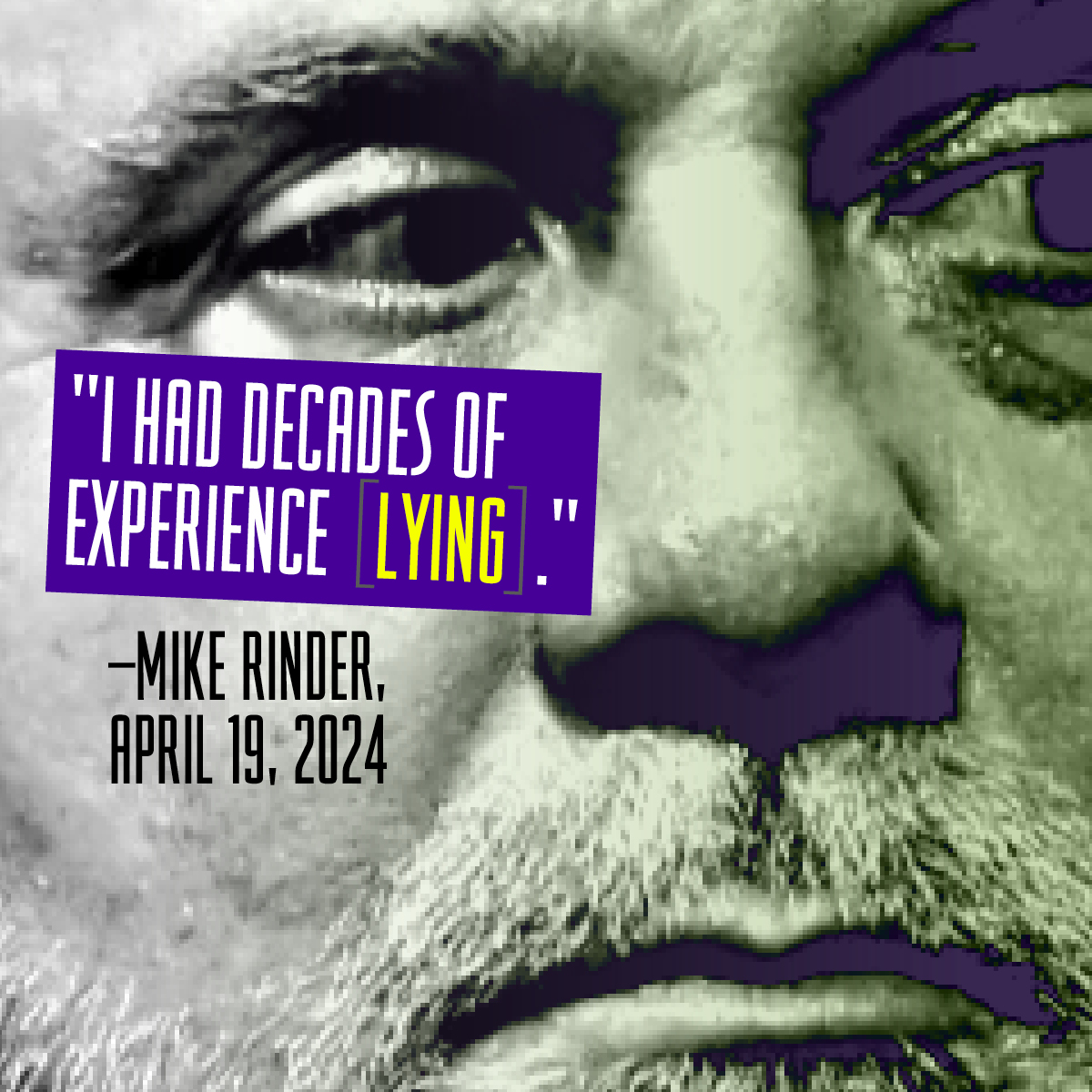 Confidential to @MikeRinder: You’re a liar, you’ve admitted you’re a liar & the only time anyone can be certain you’re telling the truth is when you’re confessing to lying. (Pro tip, Mike: You might want to stop trying to defend yourself because it’s just making you look worse.)