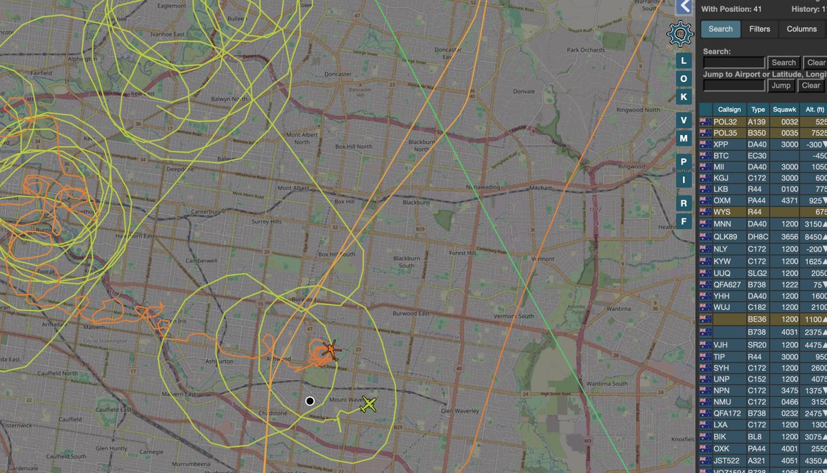 Being double buzzed by the stalker dan plane #pol35 and the noisy #Pol32 wonder who they are chasing? #adsb