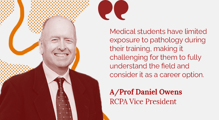 What are the barriers facing #medicalstudents seeking pathology training? In the April issue of @pathologistmag, RCPA Vice President A/Prof Daniel Owens discusses the current state of the Australasian #pathology workforce. Read more: thepathologist.com/issues #MedTwitter
