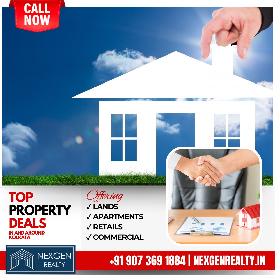 Embrace luxury living with Nexgen Realty Consultancy Private Limited.
We are Offering Properties Such as :-
✅ Lands
✅ Apartments
✅ Retails
✅ Commercial
☎ +91 9073691884 | 🌐 nexgenrealty.in

#KolkataRealEstate #LuxuryLiving #DreamHomes #PropertyInvestment #CityOfJoy