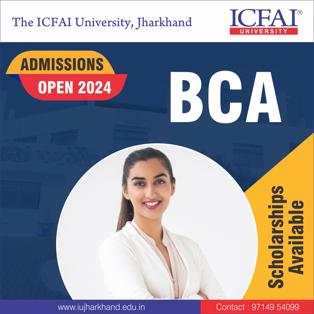 🎓 Exciting News! Admissions are now open for the BCA program for the year 2024!
🌐 iujharkhand.edu.in/admissions/202…
📞 Toll-Free: 97149 54099

#AdmissionsOpen #BCA #ApplyNow #ICFAICommunity #AcademicSuccess #ICFAI #topuniversity #icfaiuniversityjharkhand