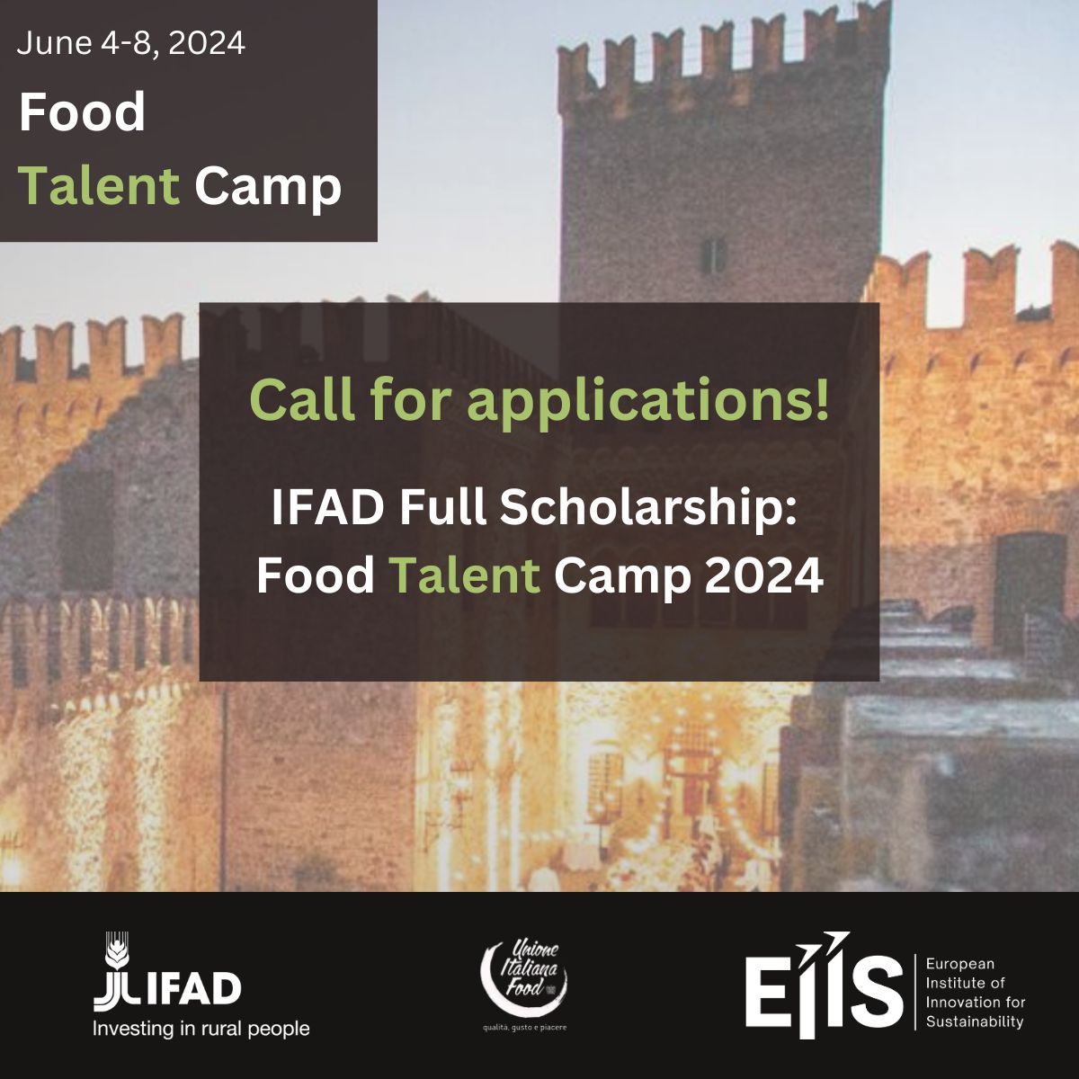 Still a chance to apply now! Don't miss out on a chance to win a FULL SCHOLARSHIP for the Food Talent Camp 2024. Apply by May 2nd at 23:59 CEST to be one of the lucky 20 participants to receive this scholarship! Eligibility lnkd.in/dKMaJBDW Apply🔗 lnkd.in/dBVwiXMf