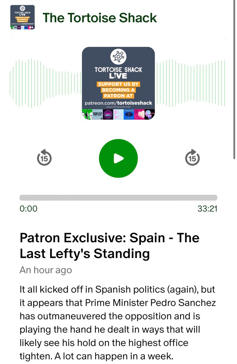 Madrid-based journalist and cohost of the @Sobremesacast, @EoghanGilmartin rejoined us on the @EchoChambersPod to talk Spanish politics and the Last Lefty Standing. #PedroSanchez Listen: patreon.com/posts/patron-e…