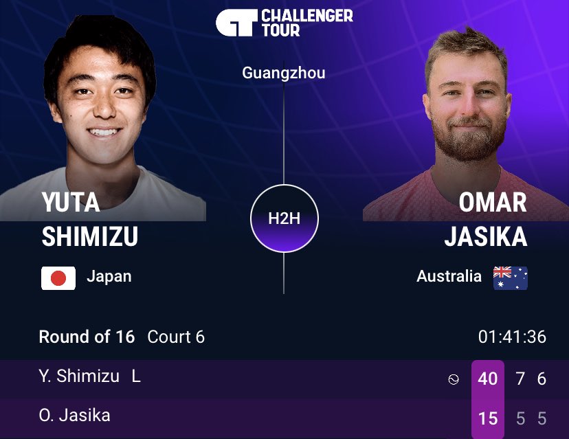 やったー‼️
清水選手広州CH75🇨🇳[LL]R2対Jasika🇦🇺7-5 7-5ストレート👏
S1序盤1st入らずUE多く相手も全くミスせず今日はダメな日か､､､と思ったら2-5から形成逆転、ギア上げて5ゲーム連取SU🔥
S2もDF連発で1-4もまた逆転😂
珍しくアップダウンあったけどSFSもSFMもしっかり締めてJasikaに初勝利💪