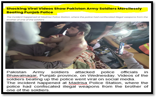 Shocking Viral Videos Show Pakistan Army Soldiers Mercilessly Beating Punjab Police When security forces are embroiled in internal disputes, it undermines their ability to effectively serve and protect the public.
#FailedStatePak
#CorruptPakArmy
#CorruptPakGovernment