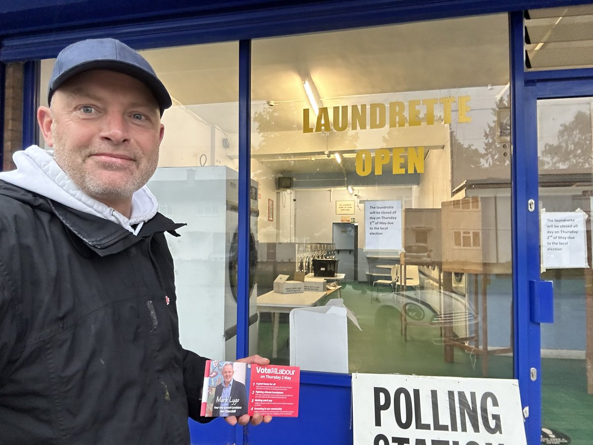 Who’d of thought that a launderette is used as a polling station 🗳️ @TheOxfordMail @OxfordClarion @guardian @BBCNews @BBCOxford @SkyNews