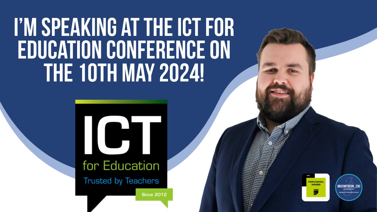 MrJSmithson_edu's tweet photo. Please to share that I’m speaking at the ICT For Education conference on the 10th May at Carrow Road in Norwich.

Tickets are free and still available. Come along to network with other like minded EdTech individuals.

Find out more by going to https://t.co/HHi2XqeOGA https://t.co/UPfNqk9cyi