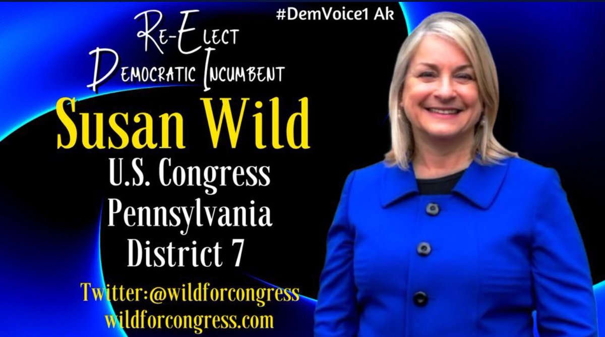 #DemVoice1 #DemsUnited 🔹Donate 🔹Volunteer 🔹Organize 🔹Vote Congressional district PA-07 has been designated a toss-up district, so it’s more important than ever to get involved. As a member of the @Labor_Caucus Rep. Wild supports legislation that prevents employers…
