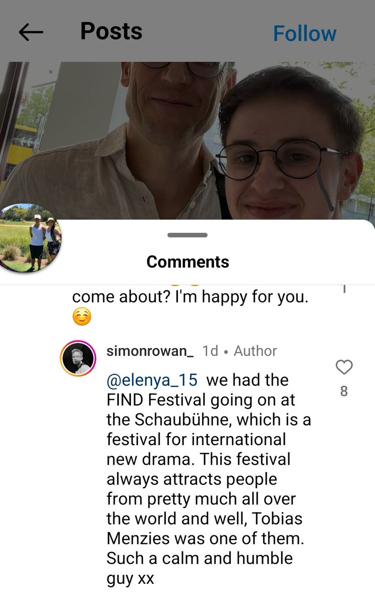 #TobiasMenzies spotted at the FIND Festival
