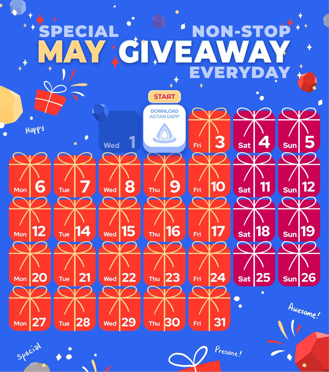 🎉Download Astian DApp!!!🎉

🔥🔥🔥Rewards : 50 MATIC(Random 50 winners)🔥🔥🔥
Winner Announce : May 6

Task 1: Download the Astian DApp!
Task 2: Write a review
Task 3: Submit your review in comment
Task 4: ❤️& RT and Follow @CeluvPlay 

#giveaway #MATIC #Astian #event