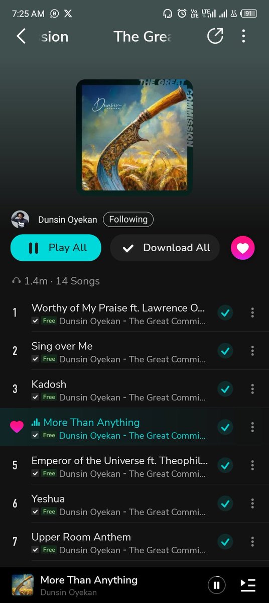 My favourite in this album.

God bless you @DunsinOyekan