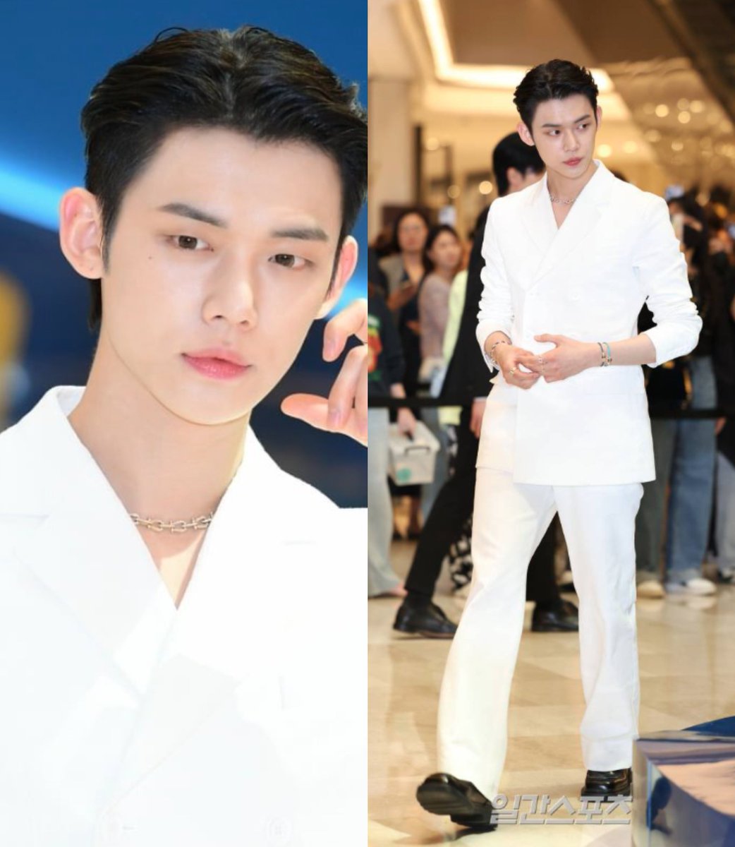 TXT's Yeonjun at Fred Jewelry event today.