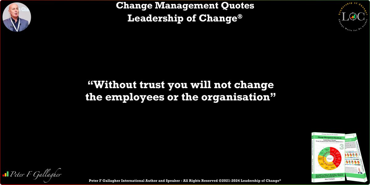 Change Management Quote of the Day #LeadershipOfChange Without trust you will not change the employees or the organisation #ChangeManagement bit.ly/3q675zE