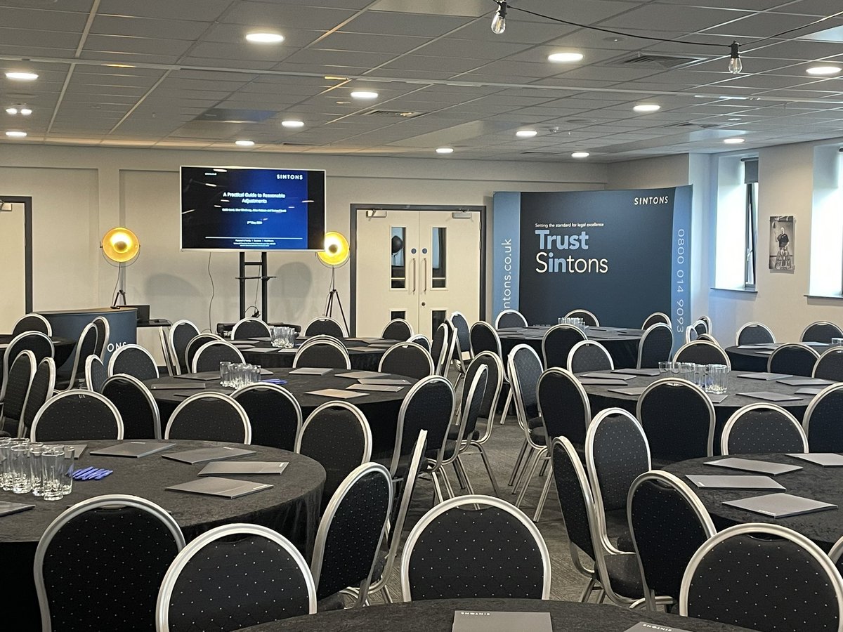 Sintons HR (@sintonshr) on Twitter photo All set for our latest employment seminar on reasonable adjustments tinyurl.com/wexb68hp
<a href="/VertuArena/">Vertu Motors Arena</a> <a href="/NewcastleEagle/">Newcastle Eagles</a> <a href="/SintonsLaw/">Sintons LLP</a> <a href="/SintonsCoCo/">Sintons Commercial</a> #Employment #ReasonableAdjustments All set for our latest employment seminar on reasonable adjustments tinyurl.com/wexb68hp
<a href="/VertuArena/">Vertu Motors Arena</a> <a href="/NewcastleEagle/">Newcastle Eagles</a> <a href="/SintonsLaw/">Sintons LLP</a> <a href="/SintonsCoCo/">Sintons Commercial</a> #Employment #ReasonableAdjustments