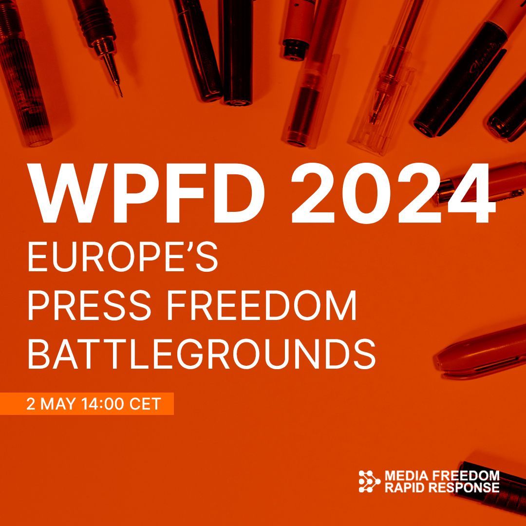 📣Last chance to sign up for our webinar!💻 On #WPFD, join us to discuss strategies to protect #Journalism in #Europe📰 Register now👉buff.ly/4aTivyg @MediaFreedomEU @BalogovaBeata @Bart_Wielinski @StefanoVergine @RamonaStrugariu @sprechstelle