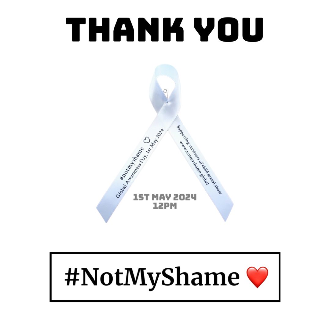 Thank you to everyone who supported us yesterday, helping us gather more support for survivors of CSA, ultimately leading to better consideration for those affected by the trauma of CSA and ultimately leading to better protectiong of children. 

See you next year!

#notmyshame