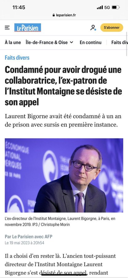 Un individu très proche d'Emmanuel Macron a été condamné pour avoir drogué une collaboratrice, mais cette affaire scandaleuse ne semble pas faire la une des grands médias ! 🤢

Il est temps de diffuser largement cette information ! 💪
#GouvernementDeTromperie #Destitution