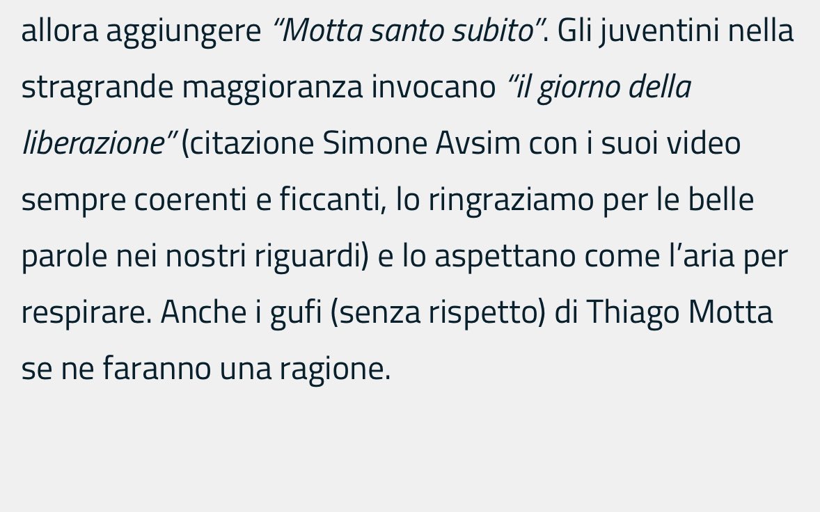 Alfredo ha appena riconosciuto di fronte a tutto il web il Movimento di Liberazione della Juventus.
Sono commossa ragazzi, lottiamo 🪖