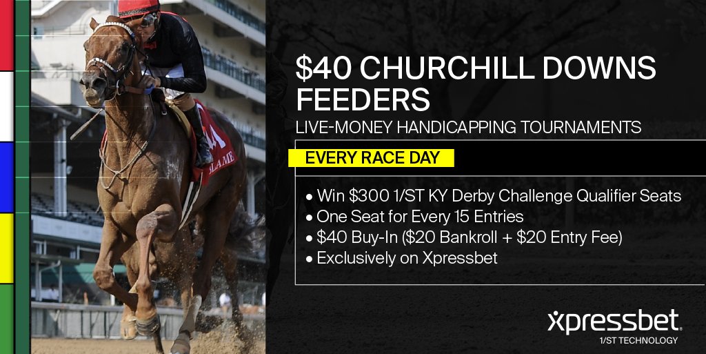 🚨🚨🚨 Last chance to try and get into the Kentucky Derby Challenge @Xpressbet on Saturday for just $40!!! First, play in the Thursday $40 feeder to qualify for the $300 game on Friday. Then, $300 Friday Feeder could get you qualified for Saturday! ⤵️🏇 xpressbet.com/kyd-q-40-4-13-…