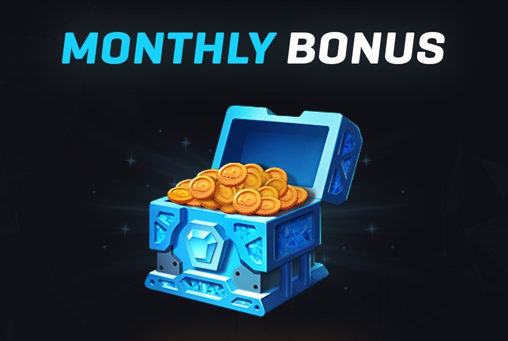 A new month means that a new Monthly Bonus is ready to be claimed! What will you do with yours? 🎁