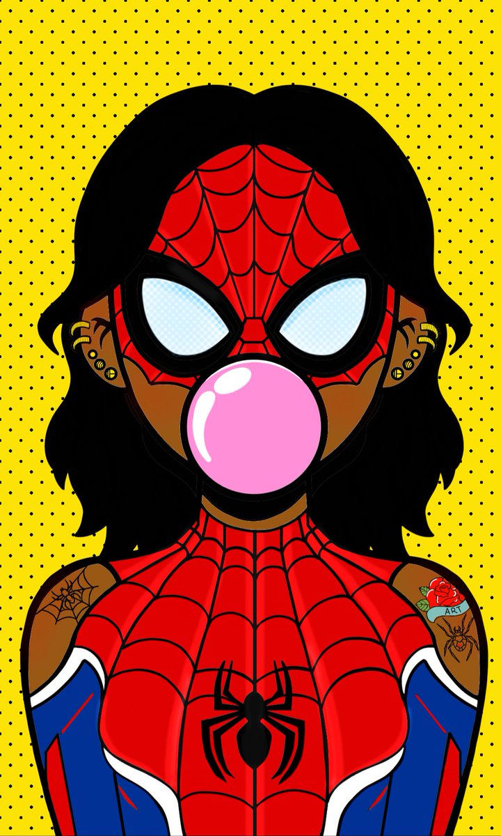 Gm gm 💛

' Spider-Girl '
She is her own hero ❤️‍🔥

✨️digitalpainting 
✨️1/1
✨️15 tez

objkt.com/tokens/KT1VvYv…

#digitalpainting #NFTs #NFTCollection #nftcollectors #Elnazart #Web3Women