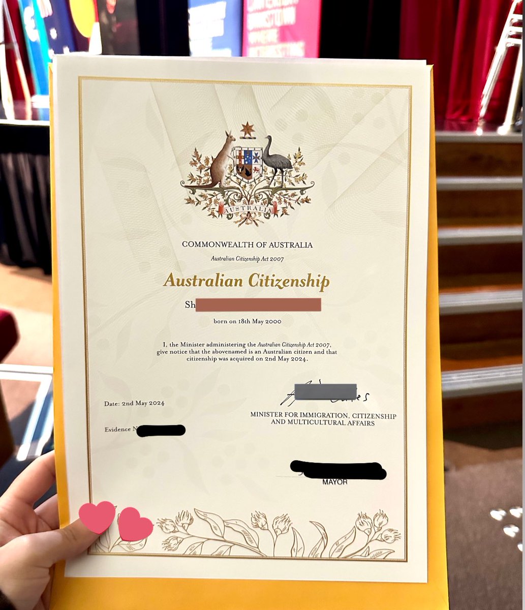 Life update: 

AUSTRALIAN CITIZEN NA AKO 🥰🫶🏻