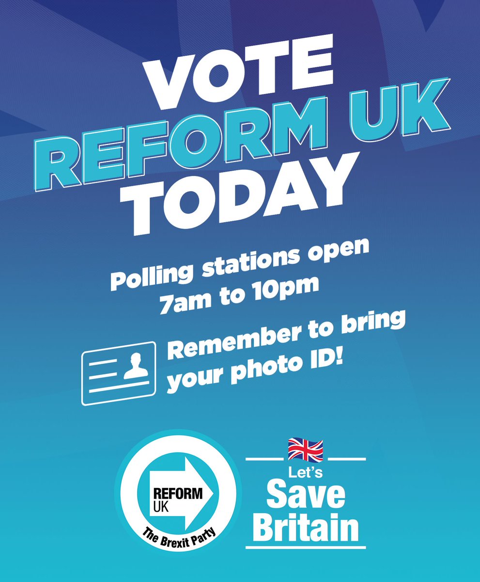 Vote Reform today for real change #Hounslow #Kingston #Richmond  #Ham #Twickenham #Isleworth #Kew #Brentford #Surbiton #NewMalden #Sheen