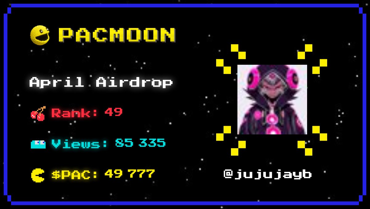 Rank 49 for the previous @pacmoon_ season... Top 30 for this one? Thanks for the incredible work team! We love the PAC. #GMOON #Pacmoon