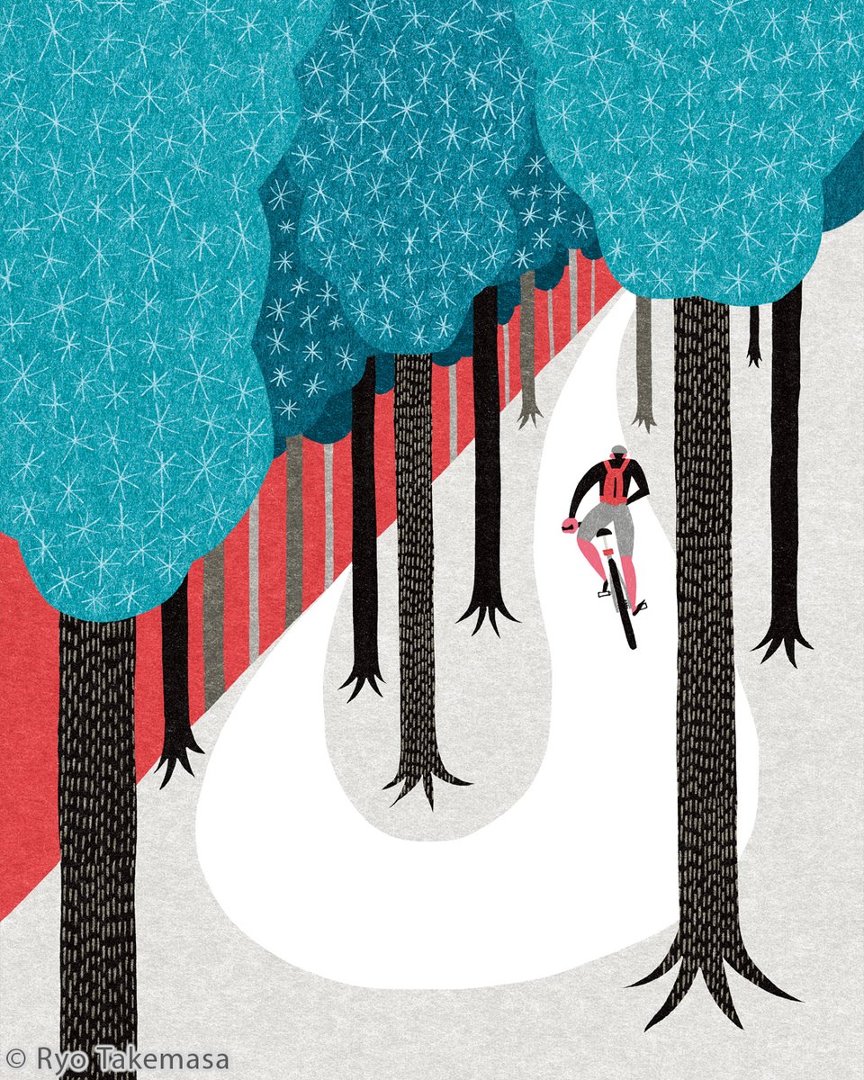 Mountain Biking (2014) Art Print: society6.com/art/mountain-b…