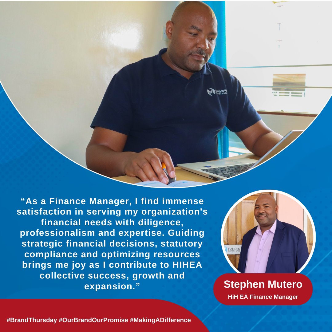 Our #BrandThursday celebrates Stephen Mutero, #HiHEA's Finance Manager. Thank you Stephen for your invaluable contributions on financial trends advisory.


#OurBrandOurPromise #MakingADifference 
#InspiringHopeDignityChoice