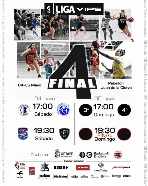 Deporte Getafe (@deportegetafe) on Twitter photo Con la participación del <a href="/cbgetafe/">CB. GETAFE</a> este fin de semana el Pabellón Polideportivo "Juan de la Cierva" acoge la Final Four de la #LigaVips de #baloncesto femenino 🏀🔝
🎟 ENTRADA GRATUITA
¡¡¡ NO TE LO PIERDAS !!! 😉
#Getafe #Deporte #DeporteenGetafe Con la participación del <a href="/cbgetafe/">CB. GETAFE</a> este fin de semana el Pabellón Polideportivo "Juan de la Cierva" acoge la Final Four de la #LigaVips de #baloncesto femenino 🏀🔝
🎟 ENTRADA GRATUITA
¡¡¡ NO TE LO PIERDAS !!! 😉
#Getafe #Deporte #DeporteenGetafe
