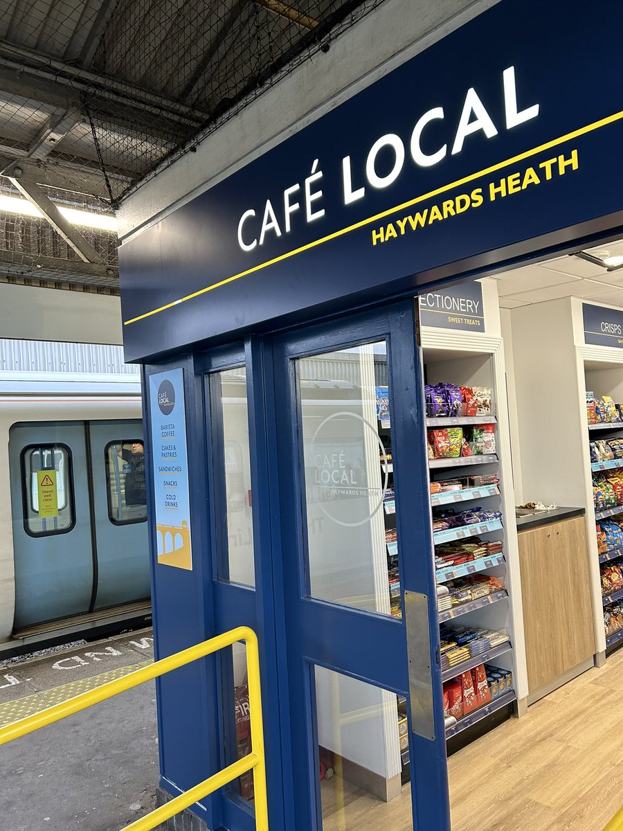 Breaking :: (but no news) I’ve seen em come and go in 20 odd years - but the platform cafe at Haywards Heath has been rebranded, and given a makeover again. And is open today . No longer on sale - newspapers … (A selection of magazines vanished pre Covid)