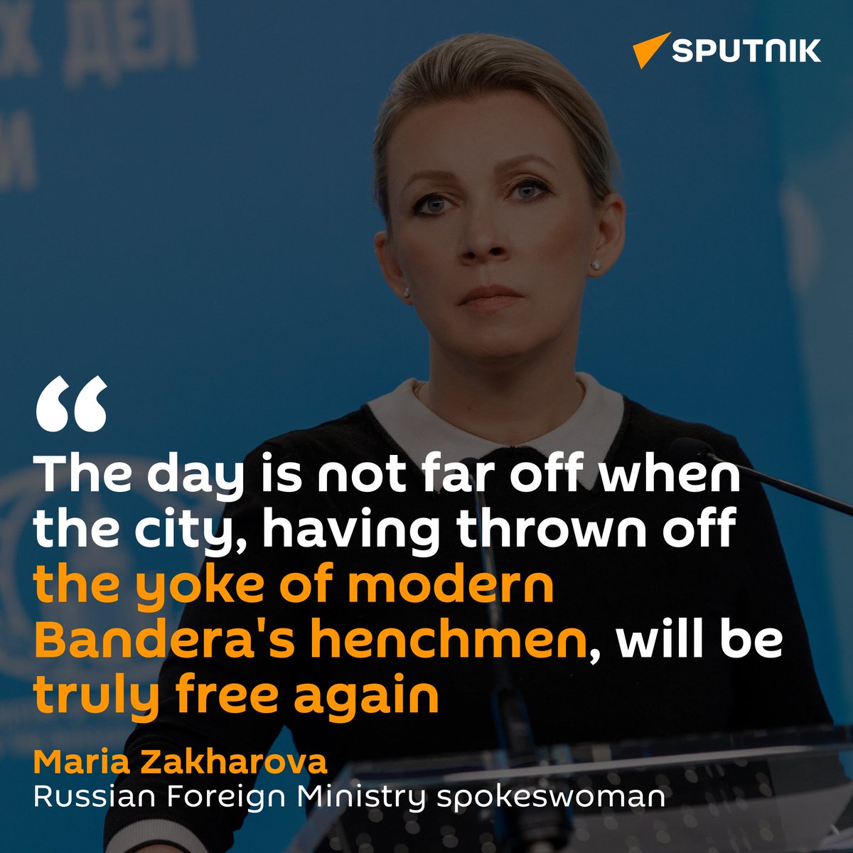 'Today, as we pay tribute to the victims of the Odessa massacre, we are convinced that sooner or later just retribution will catch up with the perpetrators and masterminds of this barbaric crime, which has no statute of limitations,' said Russian Foreign Ministry spokeswoman